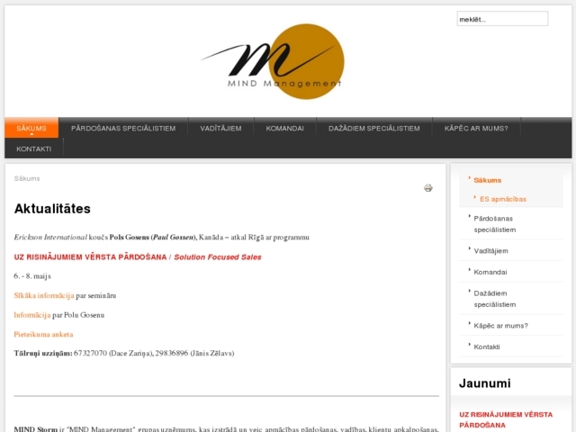 Mind Management, SIA