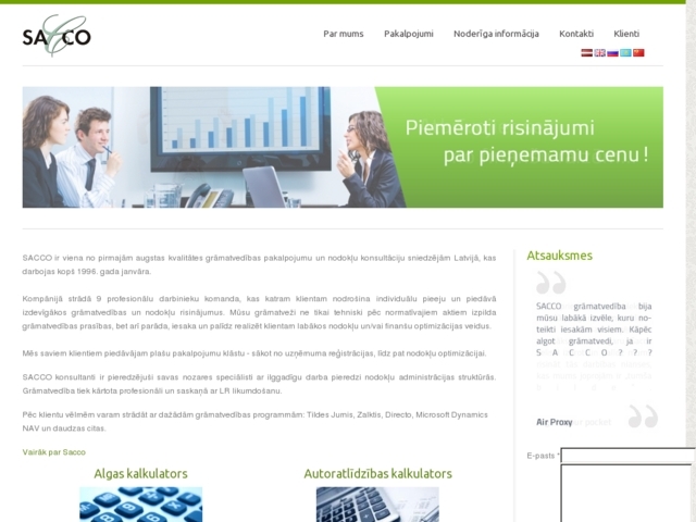 Sacco, SIA